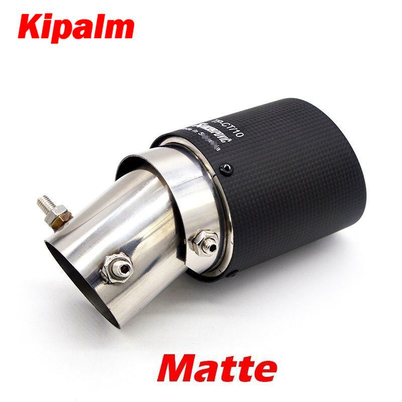 Angle Adjustable Akrapovic Tips Carbon Fibre Car Exhaust Pipe