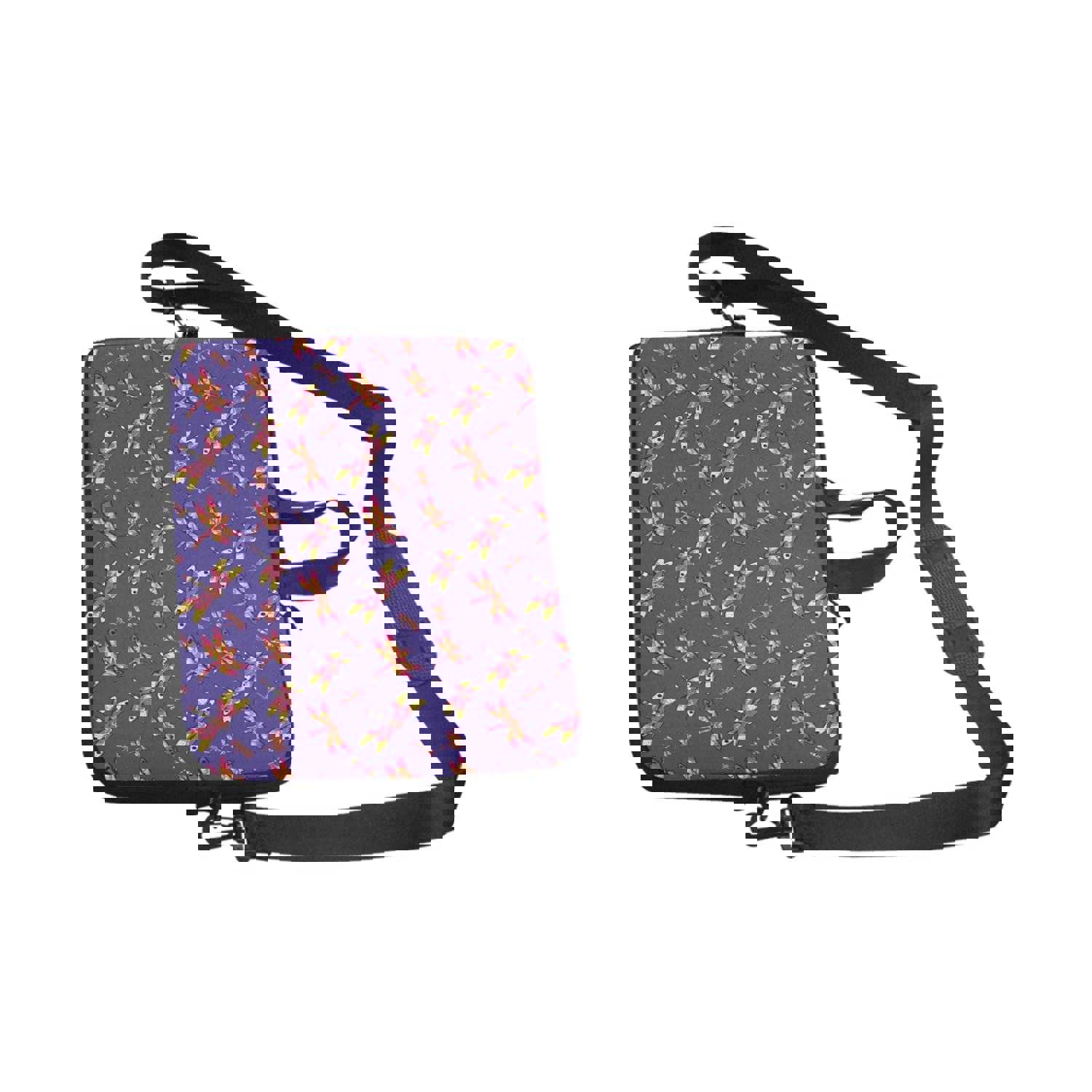 Gathering Purple Laptop Handbags 13 - Dragonfly Design