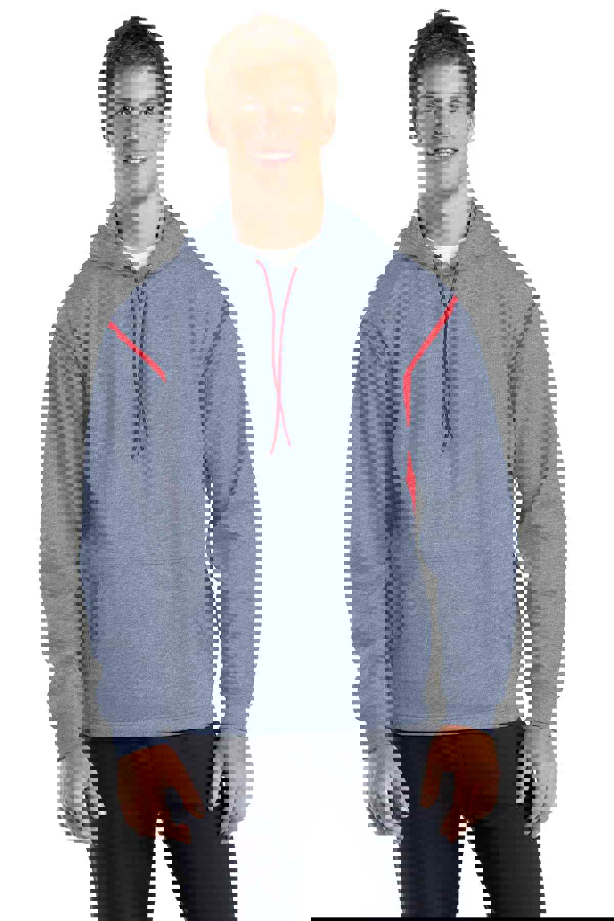 Sport-Tek® Tech Fleece Colorblock Hooded Sweatshirt - High-Performance Athletic Hoodie