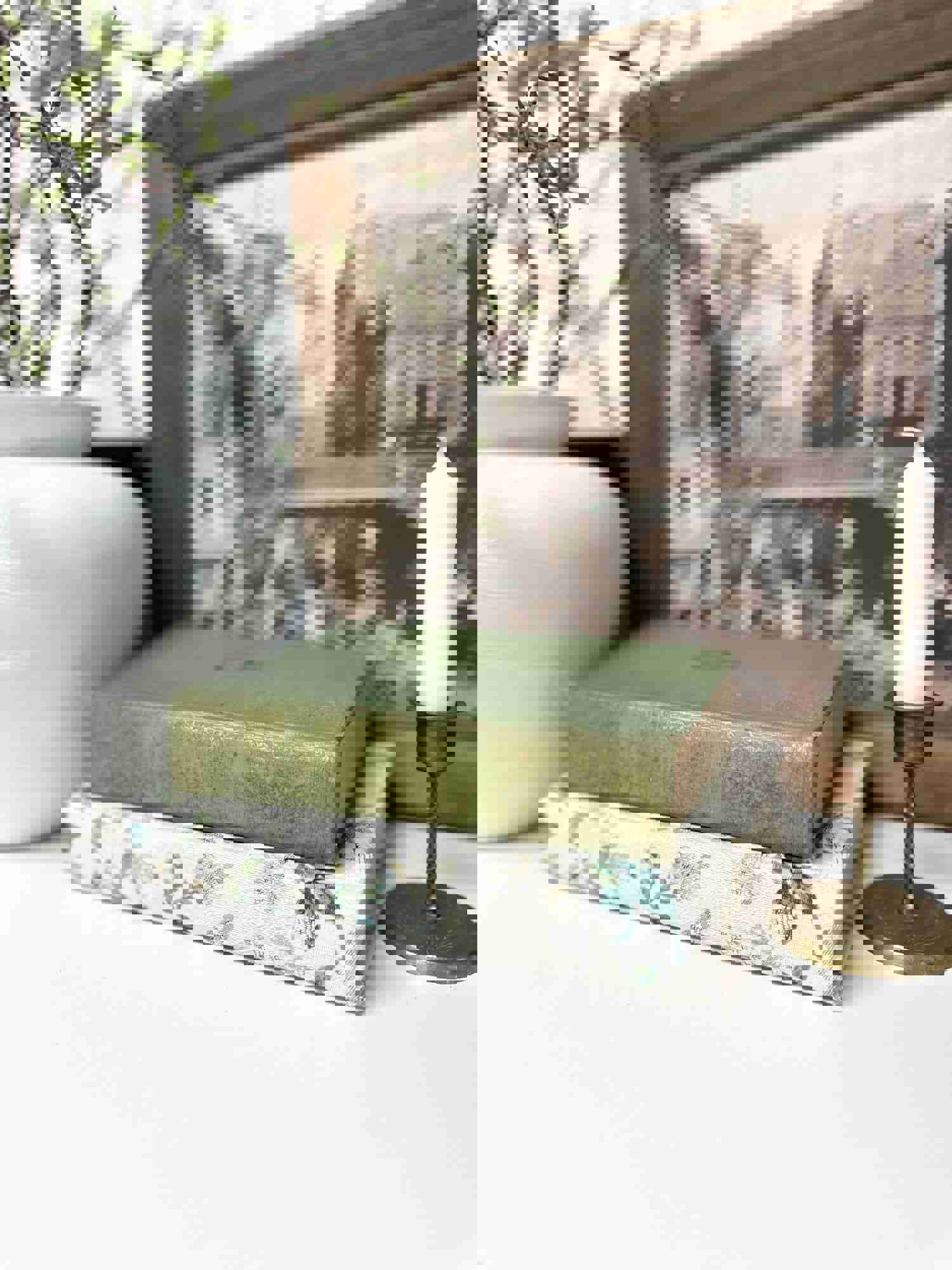 Green Decorative Books for Shelf and Home Decor