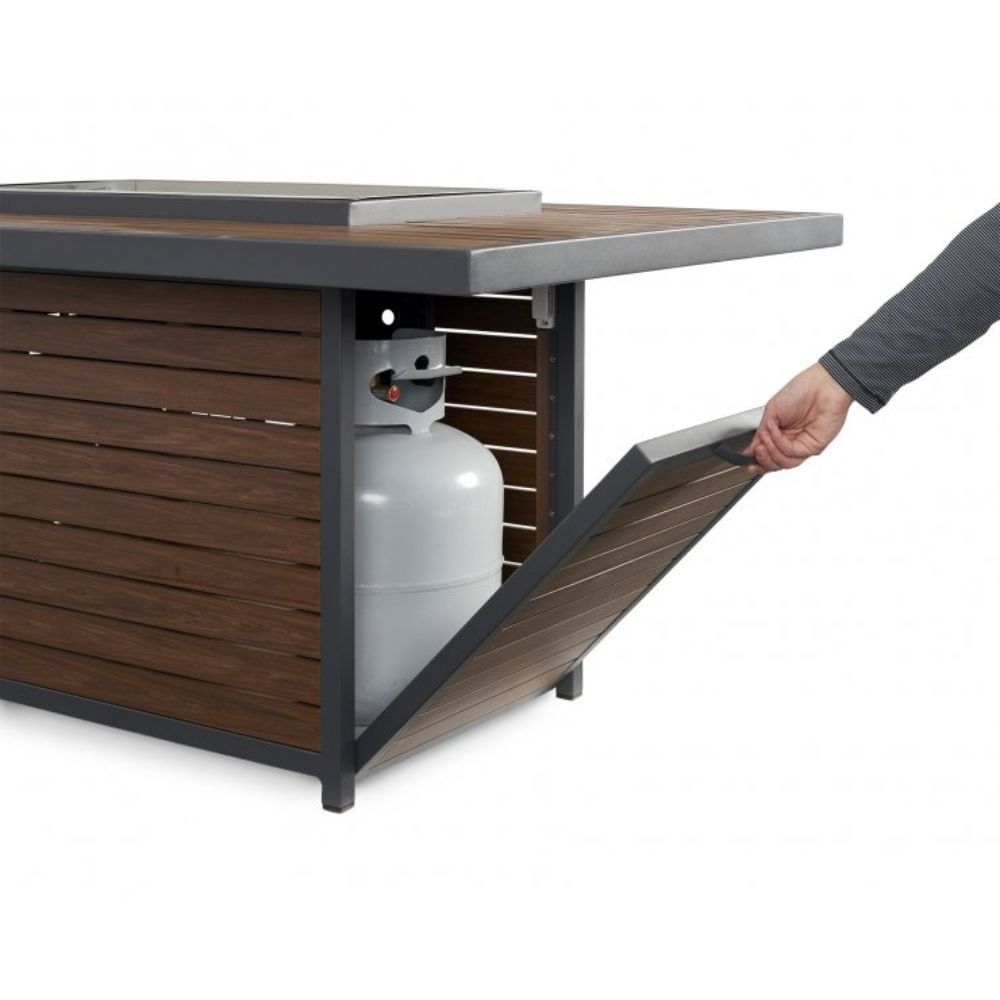 The Outdoor Greatroom Company Kenwood Rectangular Chat Height Gas Fire Pit Table (KW-1224-19-K)