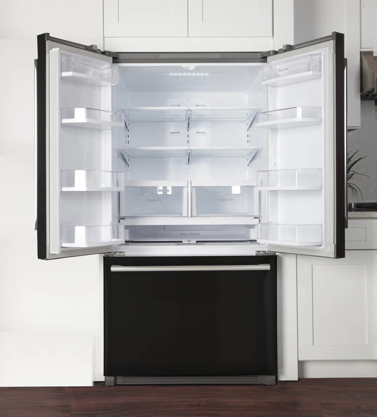 Kucht 36-Inch 26.1 Cu. Ft. French Door Refrigerator with Interior Ice Maker in Black