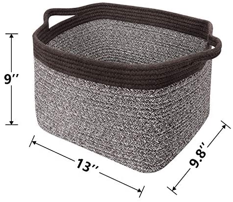 Goodpick Cube Storage Bins - Versatile Woven Basket for Home & Office Organization