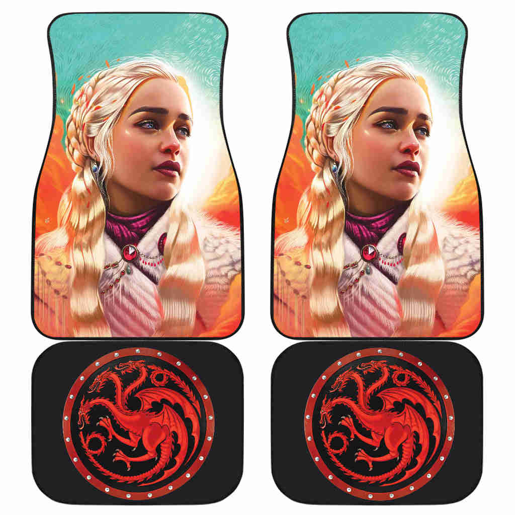 Daenerys Targaryen Car Floor Mats - Game Of Thrones Themed Car Accessories