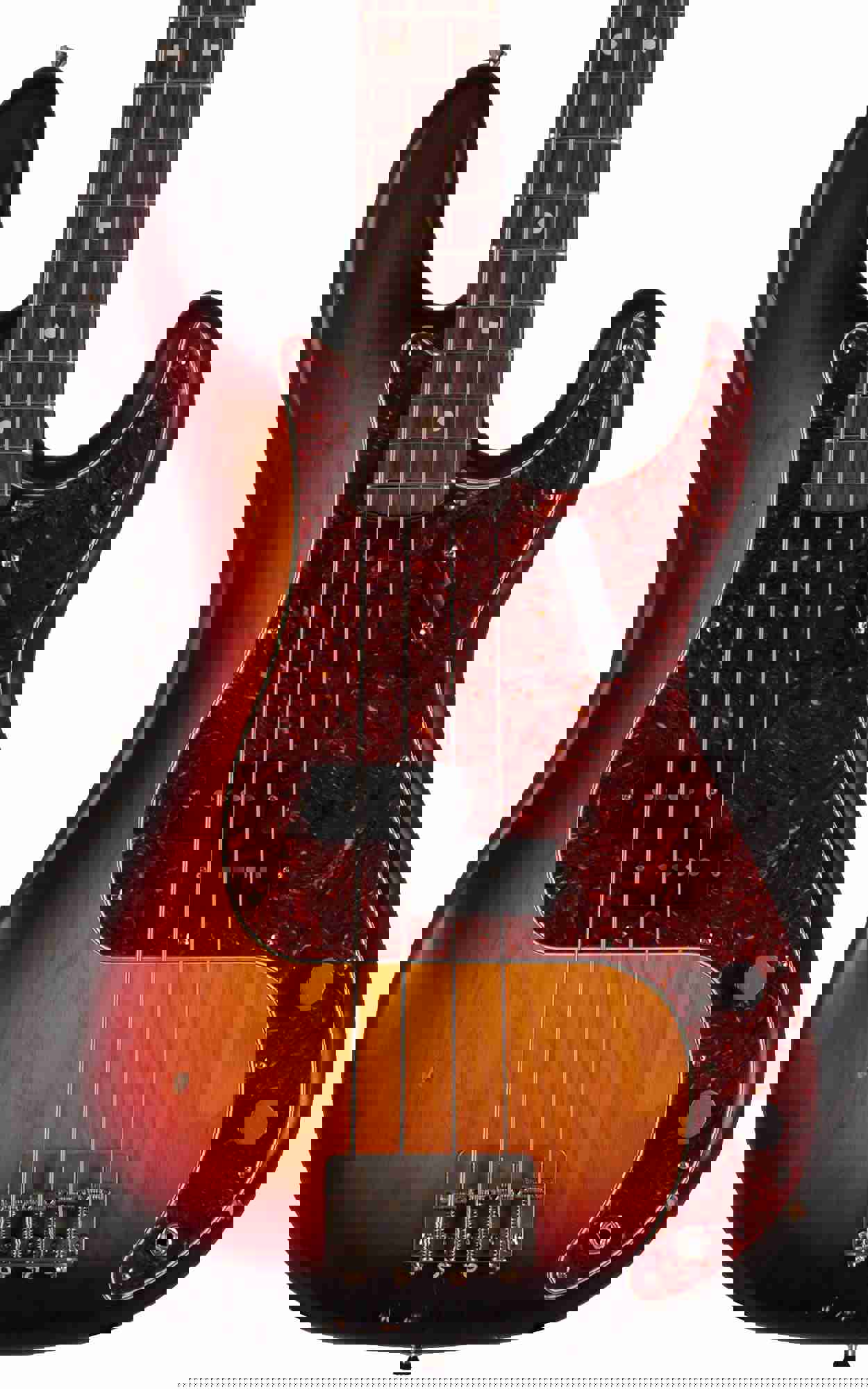Nash PB-63 Bass Guitar, 3-Tone Sunburst, Tortoise Shell, Light Aging