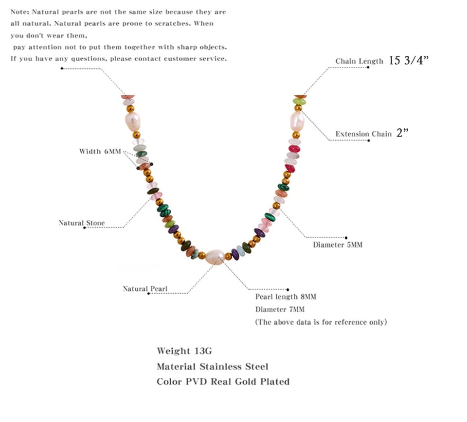 Maxie Friendship Gemstone Necklace