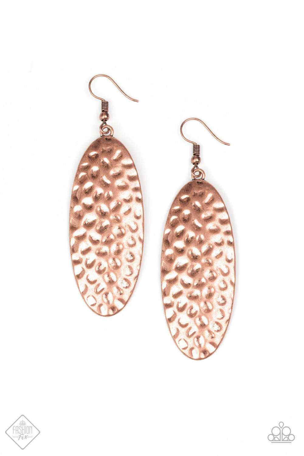 Paparazzi Radiantly Radiant - Copper Earrings - Fashion Fix / Trend Blend Exclusive
