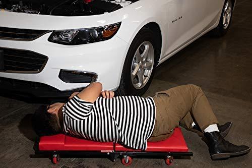 Mechanic Creeper Car Shop Roller - Heavy Duty Foldable Garage Tool with 6 Casters