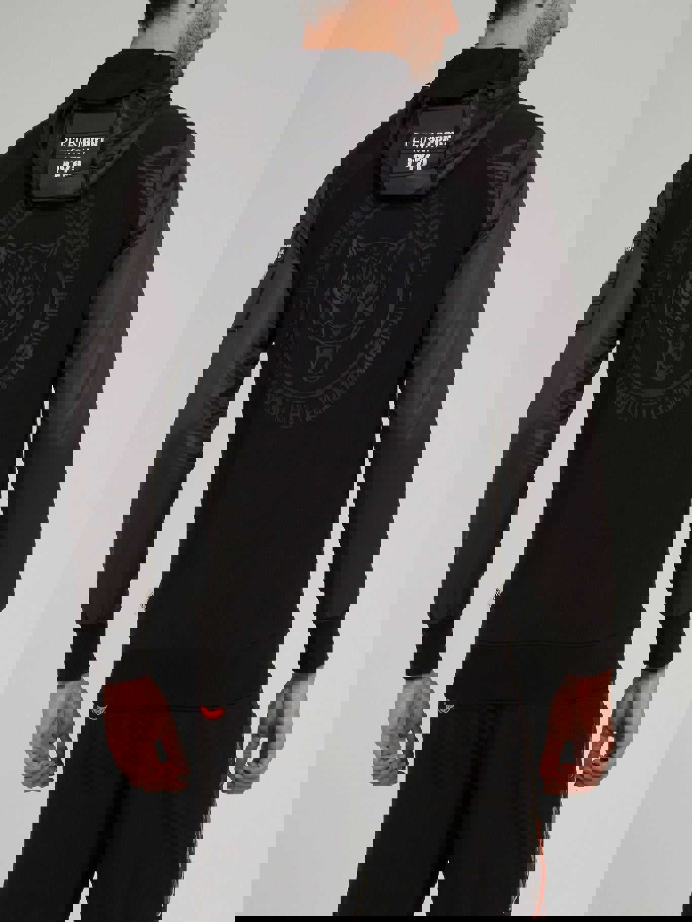 Kevin Embellished Logo Hoodie Sweat Jacket