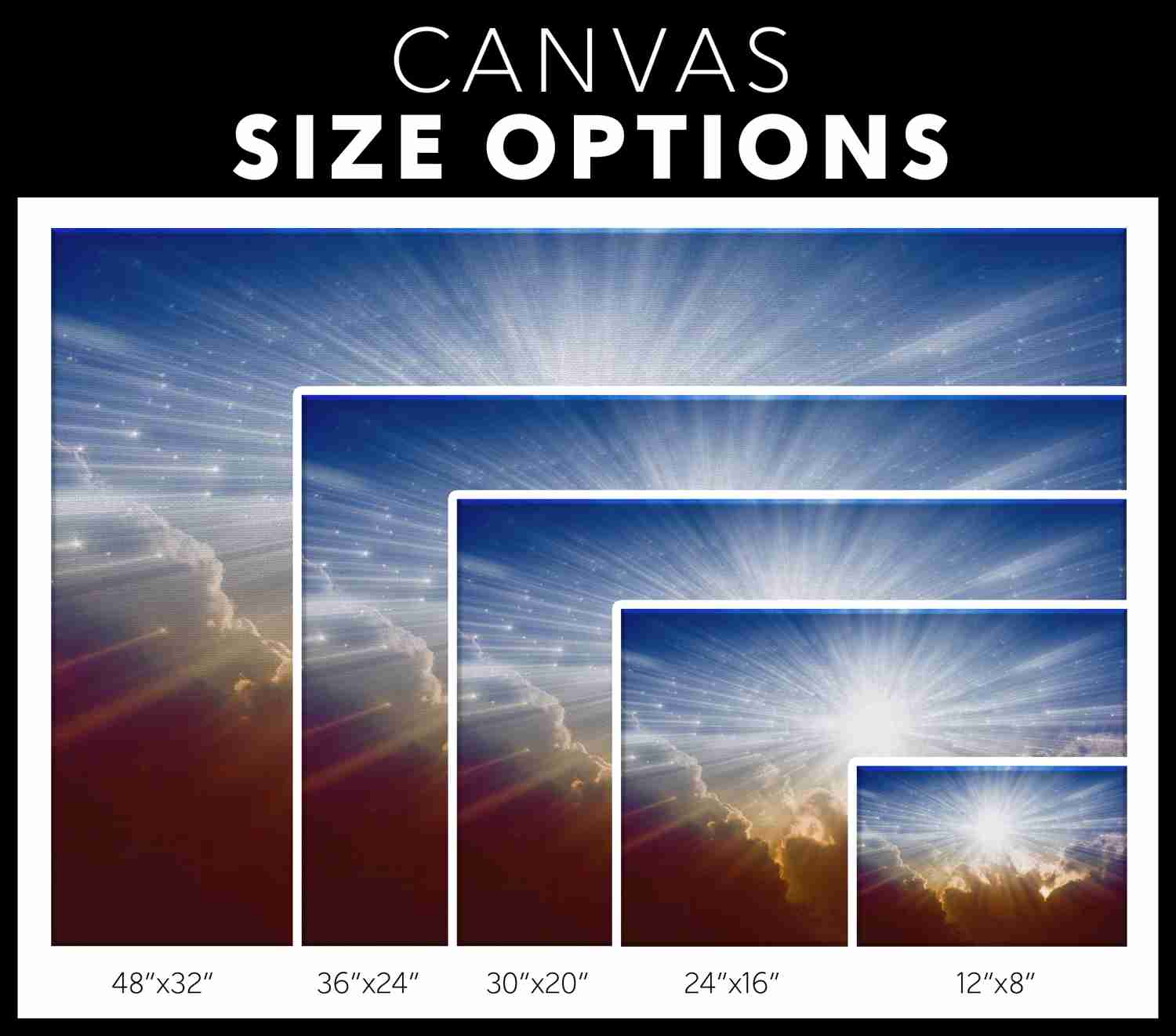 HEAVENLY SKIES - Premium Canvas Art Print