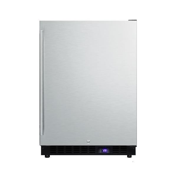 Summit SPFF51OSCSS 24 Stainless Steel Frost Free Outdoor Freezer with LED Lighting