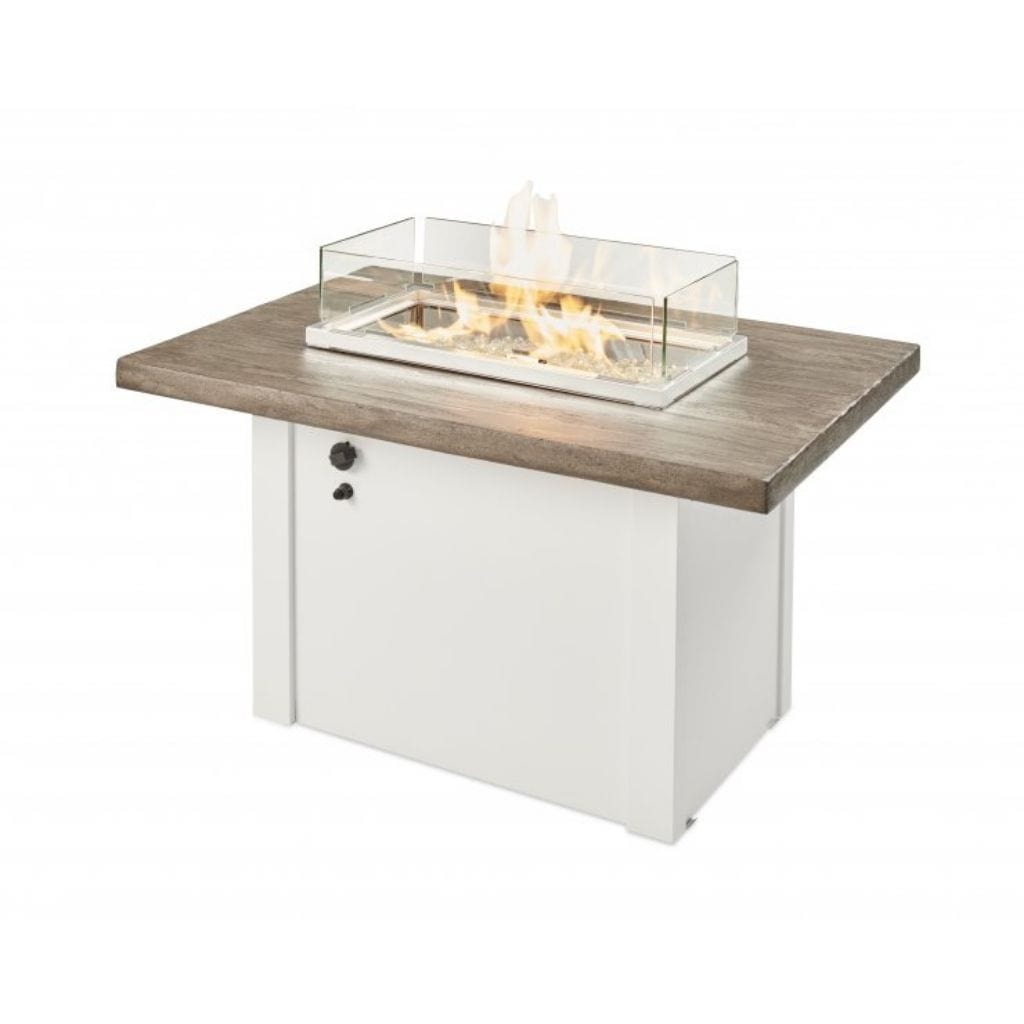 The Outdoor GreatRoom Company 44 Havenwood Rectangular Gas Fire Pit Table