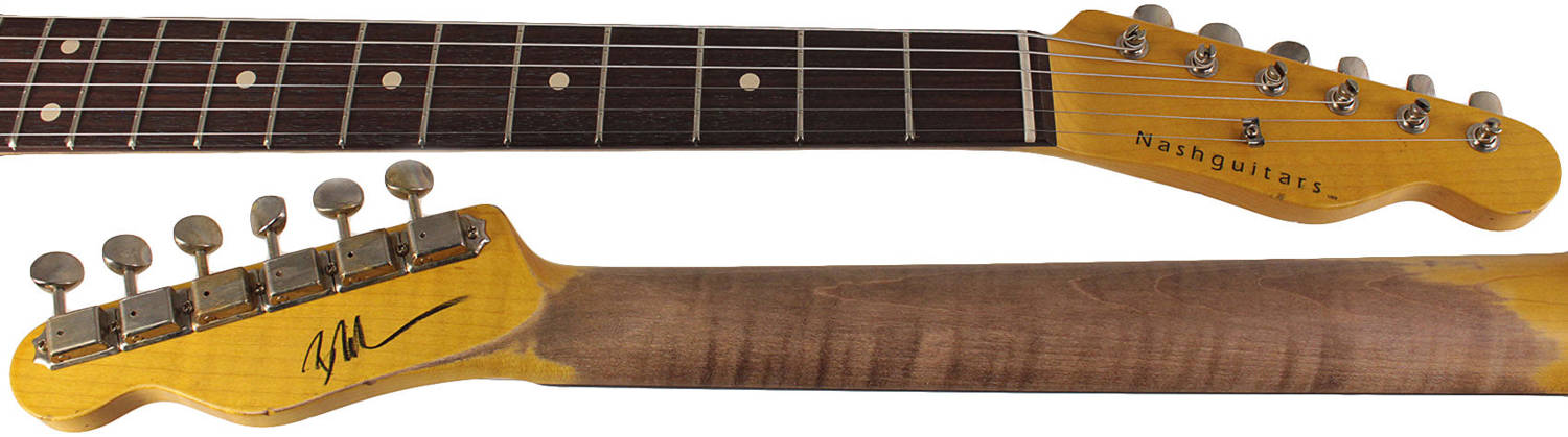 Nash T-63 Guitar in Candy Tangerine with Light Aging
