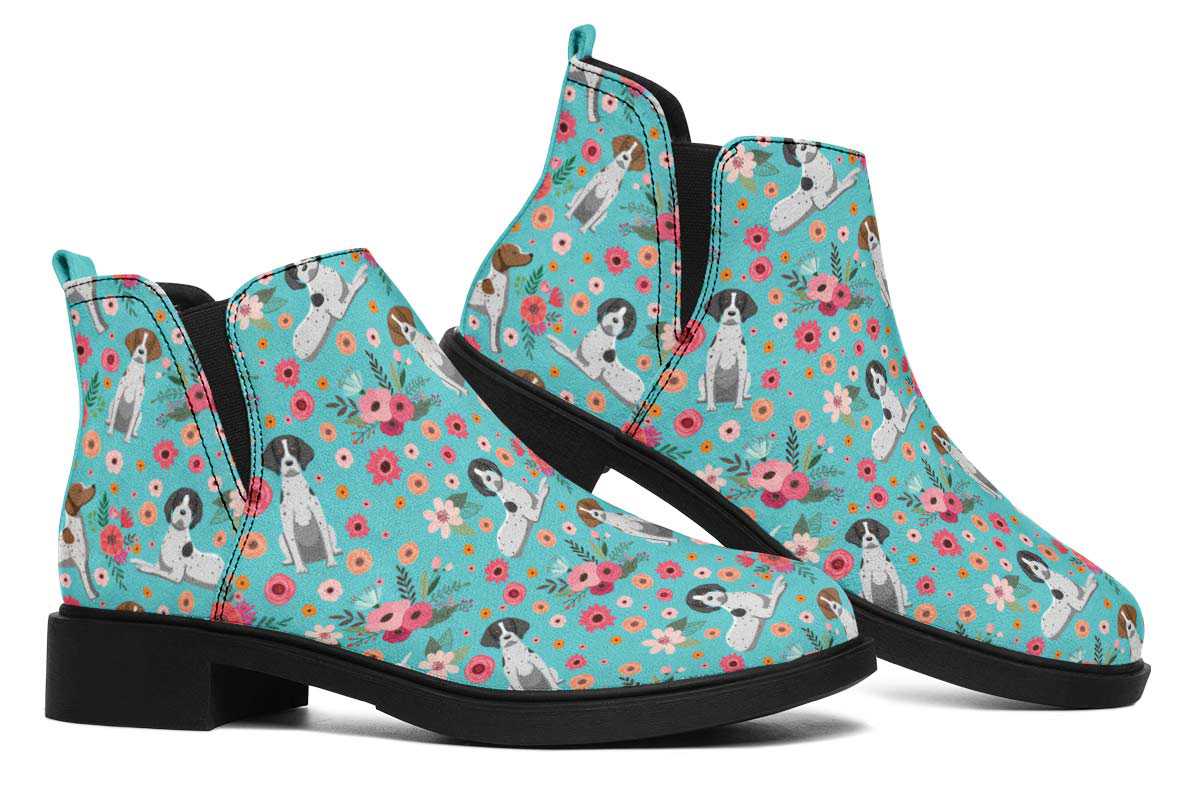 German Shorthaired Pointer Flower Neat Vibe Boots