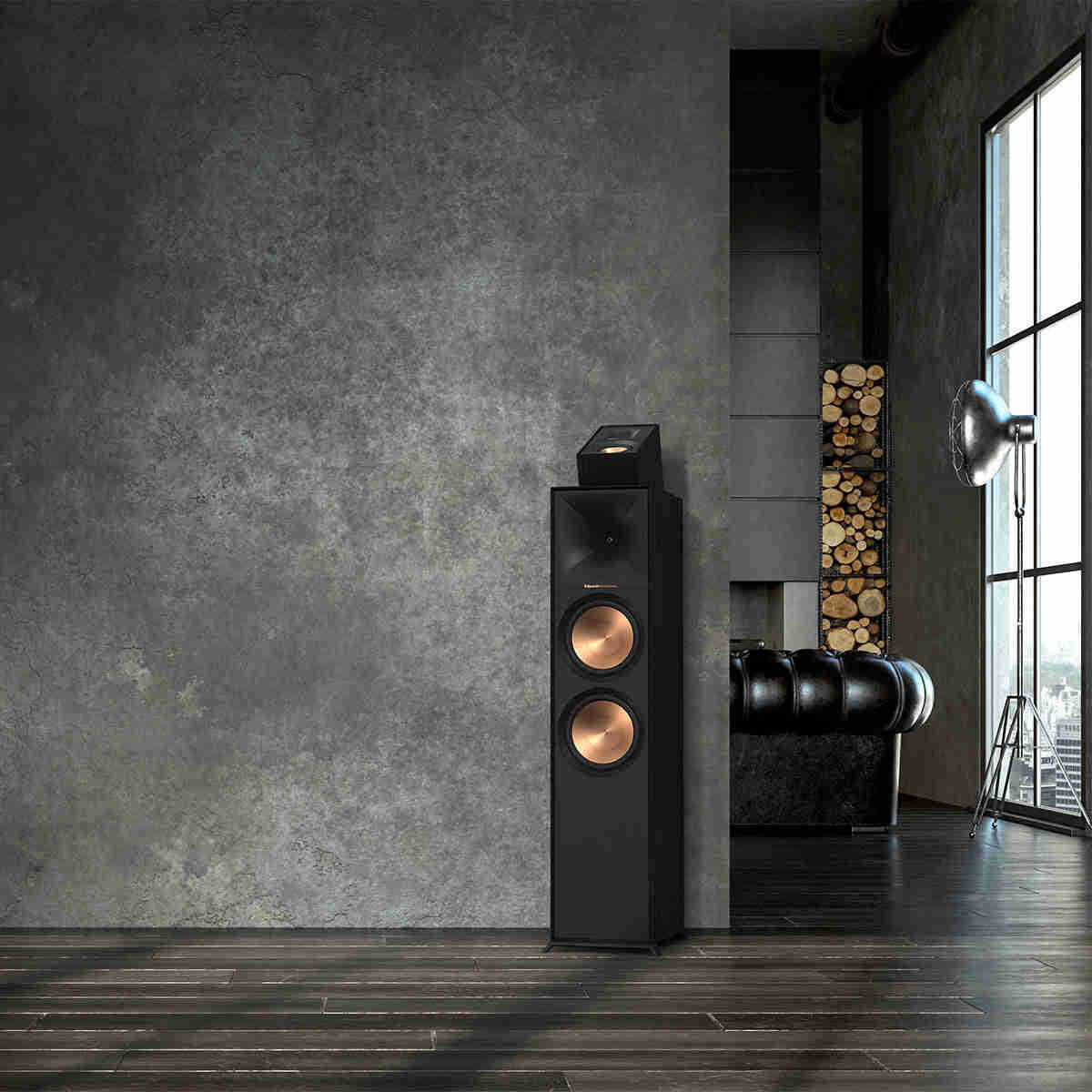 Klipsch R-40SA Reference Dolby Atmos Speakers - Pair (Black)