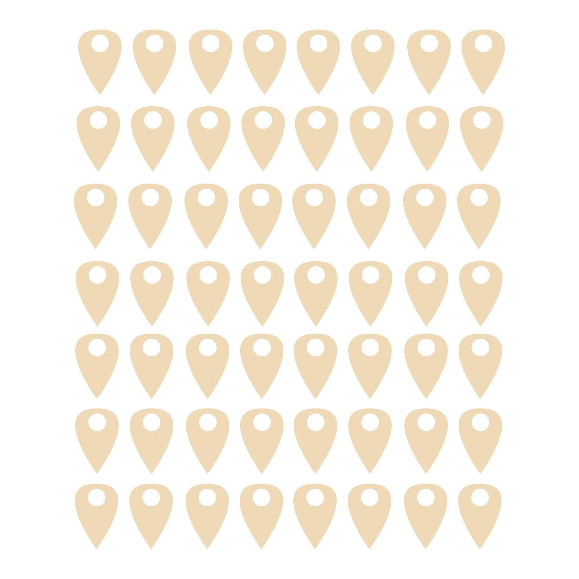 Extra Pins for World Map Decal Vinyl Wall Sticker #1272