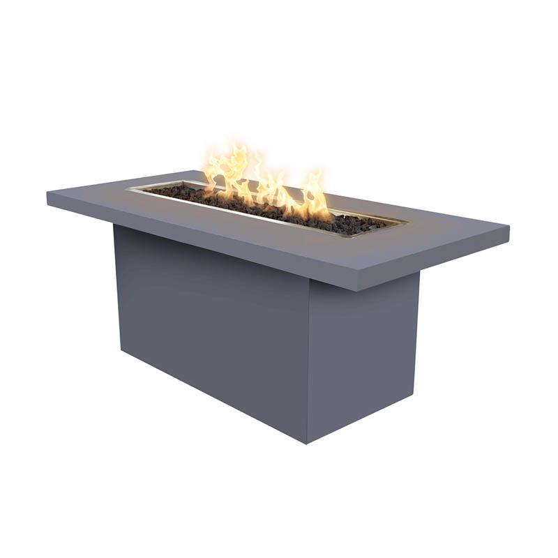 The Outdoor Plus 72 Rectangular Bella Fire Table - Powder Coated Metal