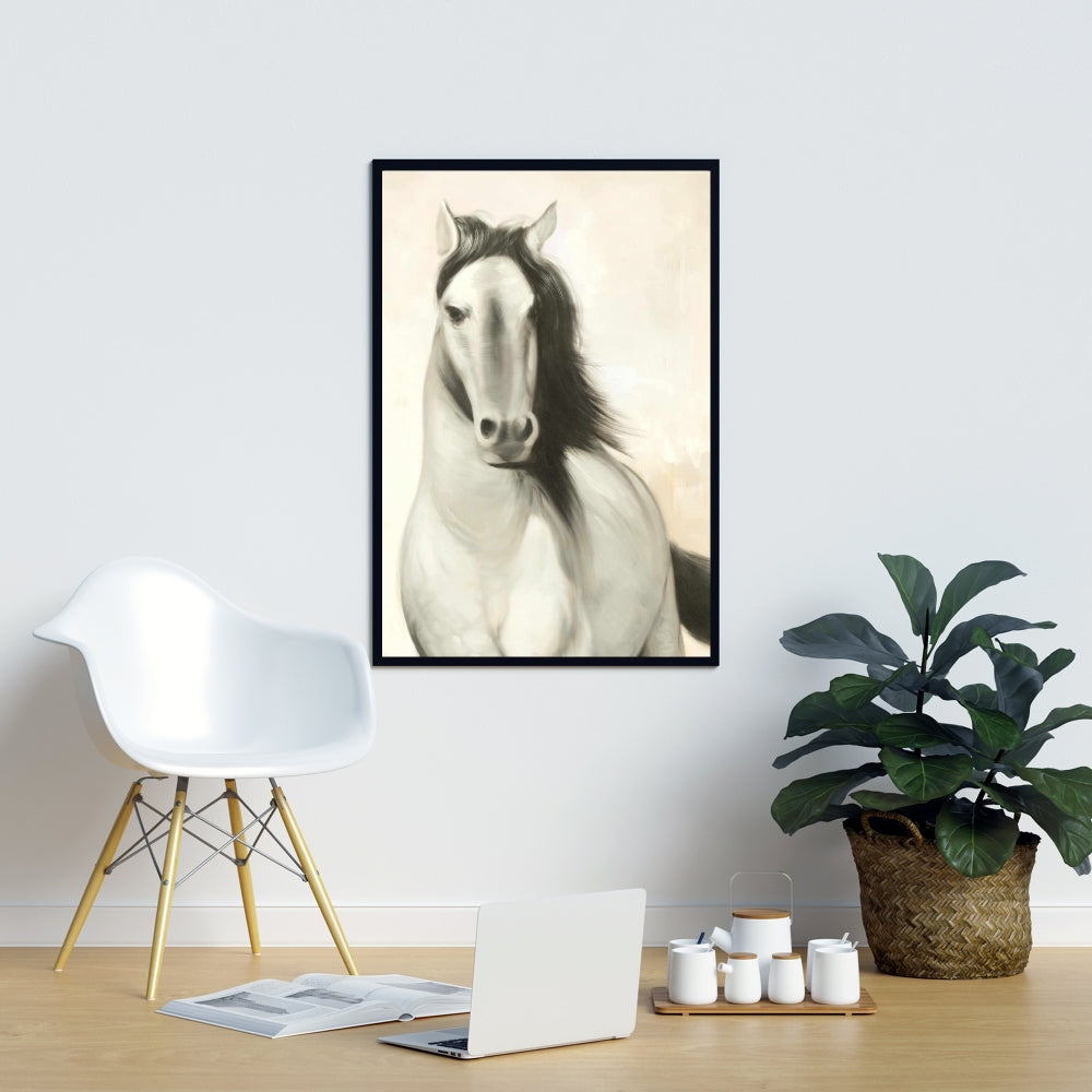 Graceful Horse Fine Art Gallery Wrapped Canvas 16x48