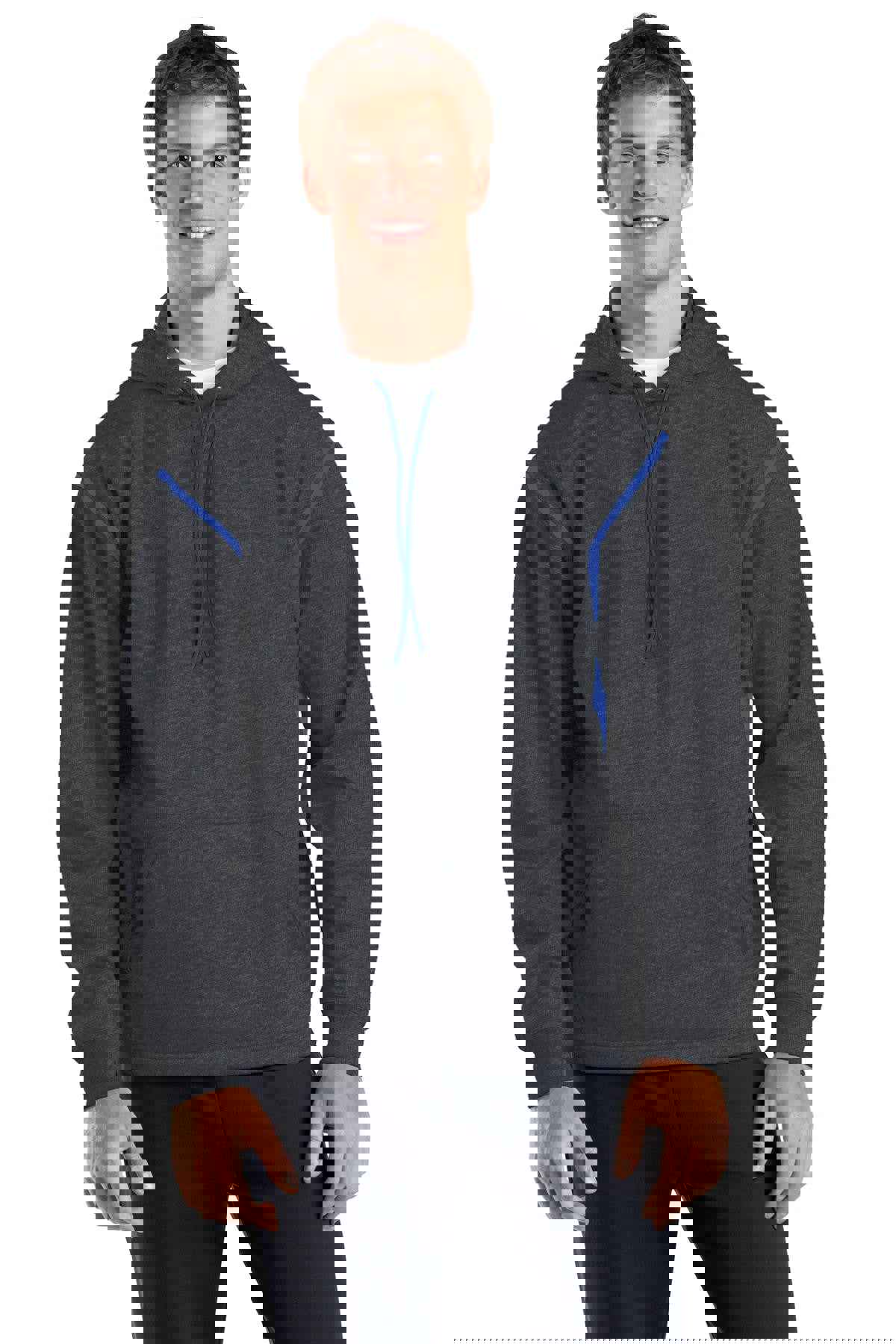 Sport-Tek® Tech Fleece Colorblock Hooded Sweatshirt - High-Performance Athletic Hoodie