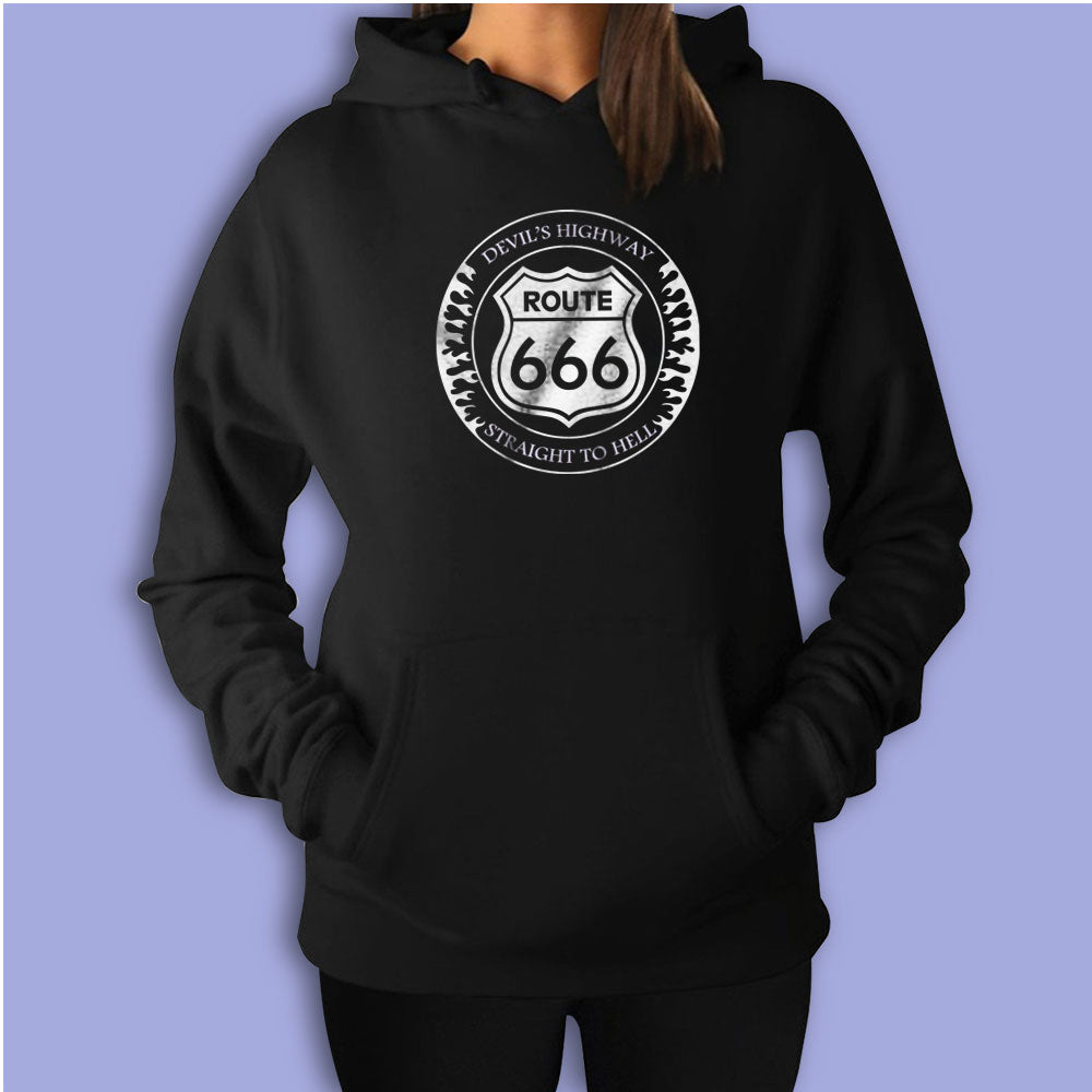 Route 666 Women's Hoodie - Funny Cool Design