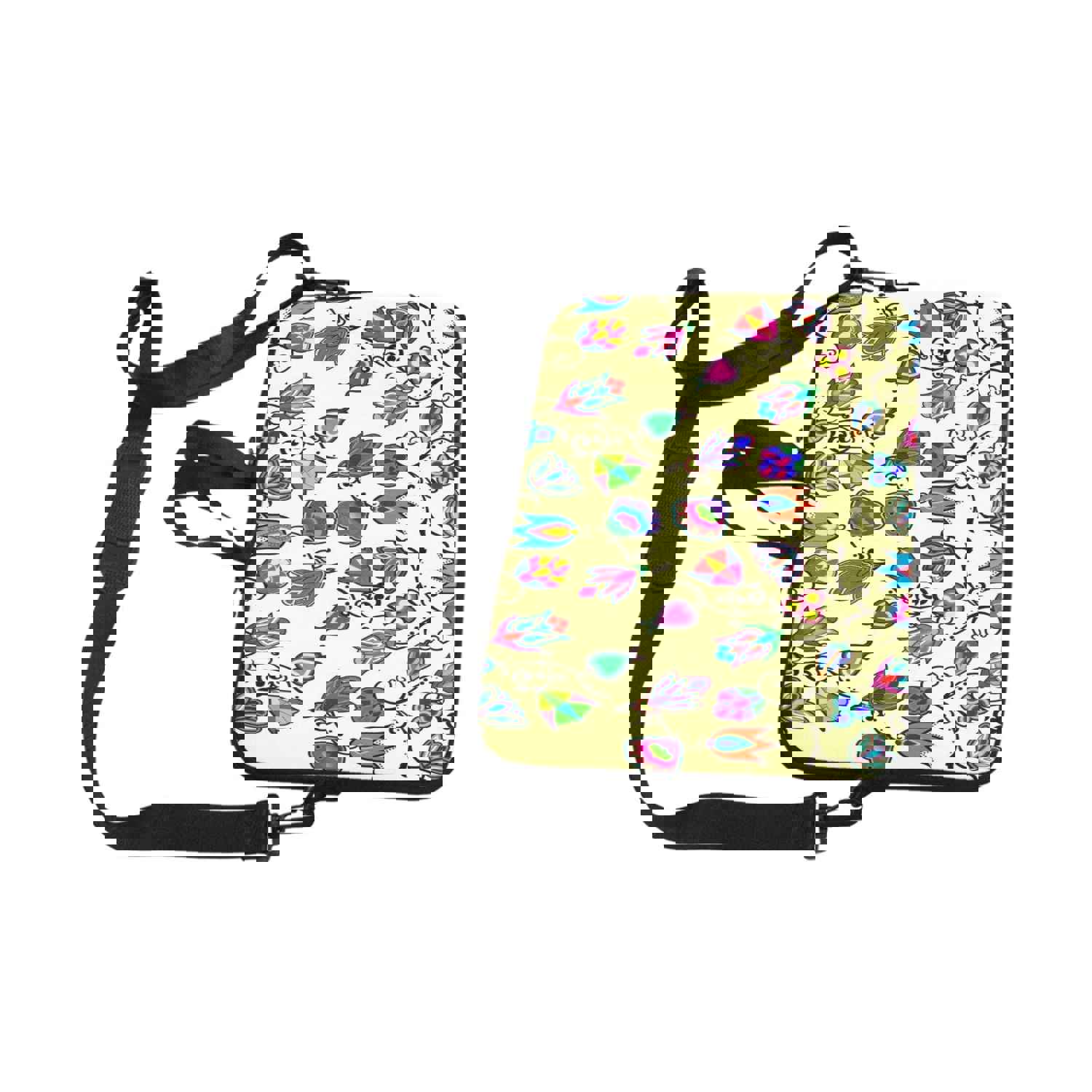 Indigenous Paisley Vanilla Laptop Handbags 13