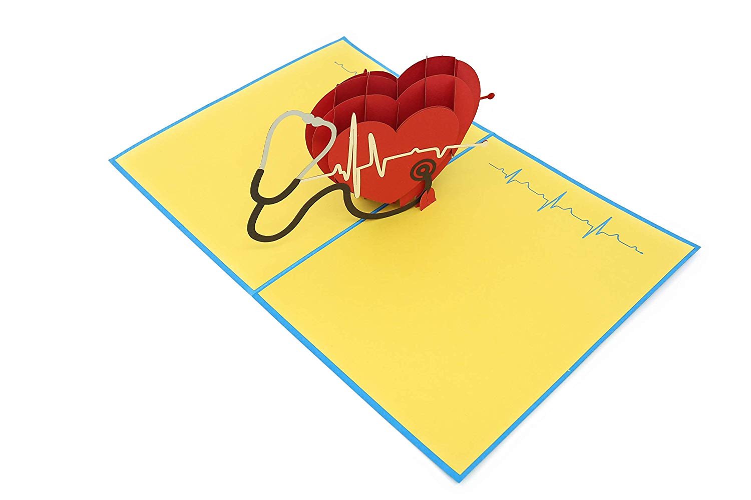 Healthcare Heart Pop Up Card for Medical Professionals