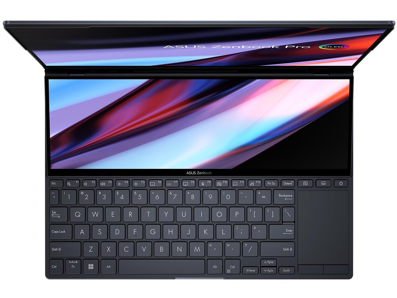 ASUS ZenBook Pro 14 Duo OLED Laptop with ScreenPad Plus, Intel i9-12900H, RTX 3050 Ti