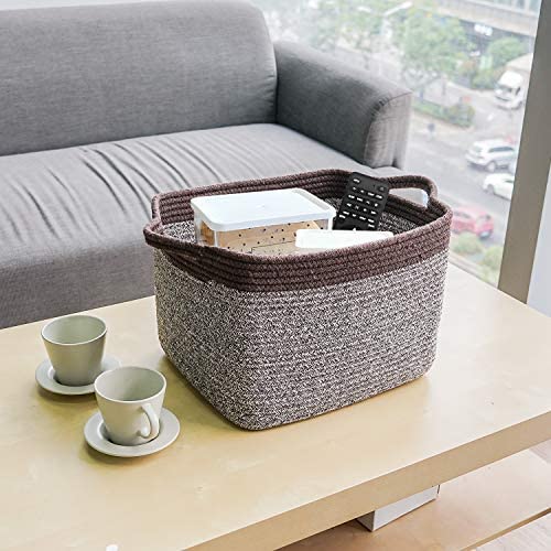 Goodpick Cube Storage Bins - Versatile Woven Basket for Home & Office Organization