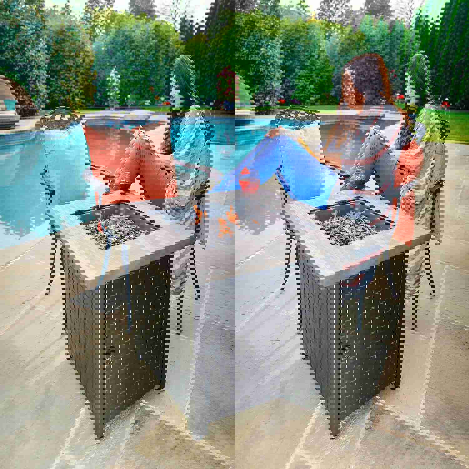Endless Summer Lancaster Propane Gas Outdoor Fire Pit, 30 In.