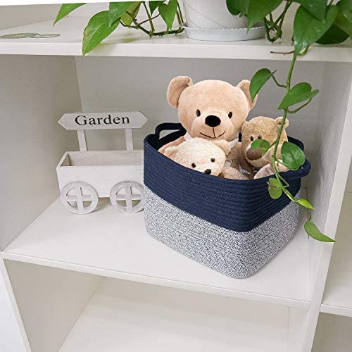 Goodpick Cube Storage Bins - Versatile Woven Basket for Home & Office Organization