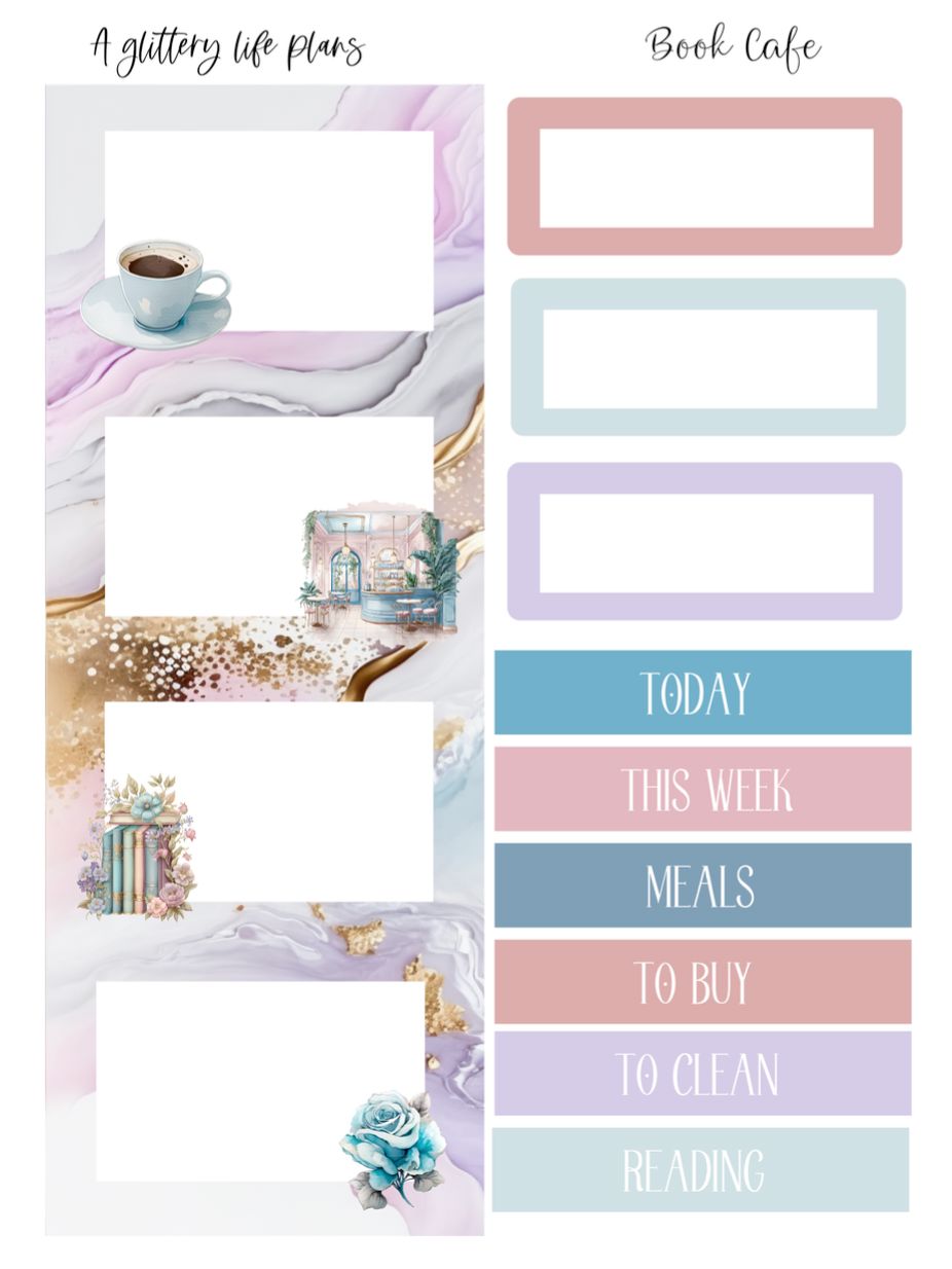 Book Cafe Mini Kit - Planner Stickers and Decorations