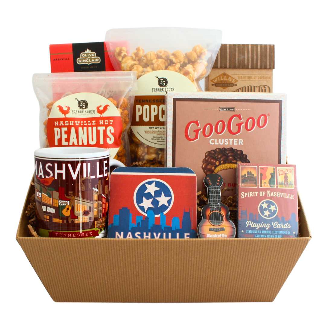 Gourmet Music City Gift Basket - Nashville-Inspired Delicacies & Souvenirs