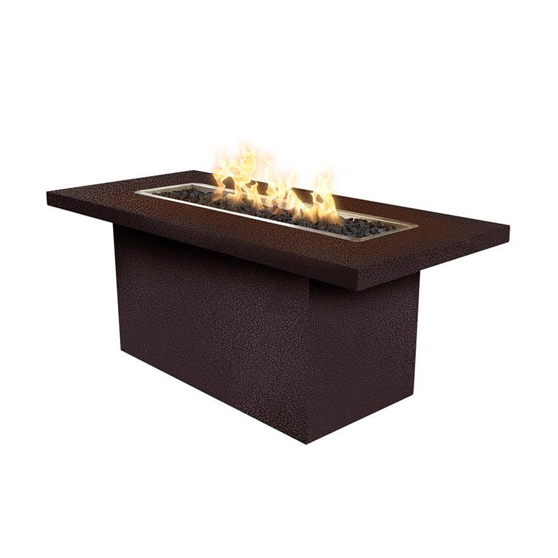 The Outdoor Plus 72 Rectangular Bella Fire Table - Powder Coated Metal
