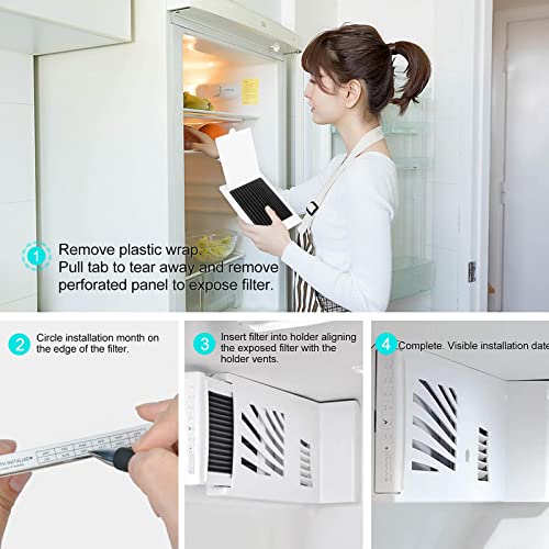 Refrigerator Air Filters Replacement for Frigidaire PAULTRA Pure Air Ultra, EAFCBF Air Filter for Electrolux - 3 Packs