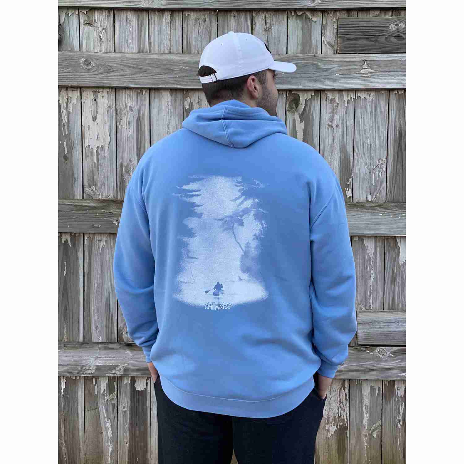 Comfort Stretch Hoodie Sweatshirt - Classic Kayak Design