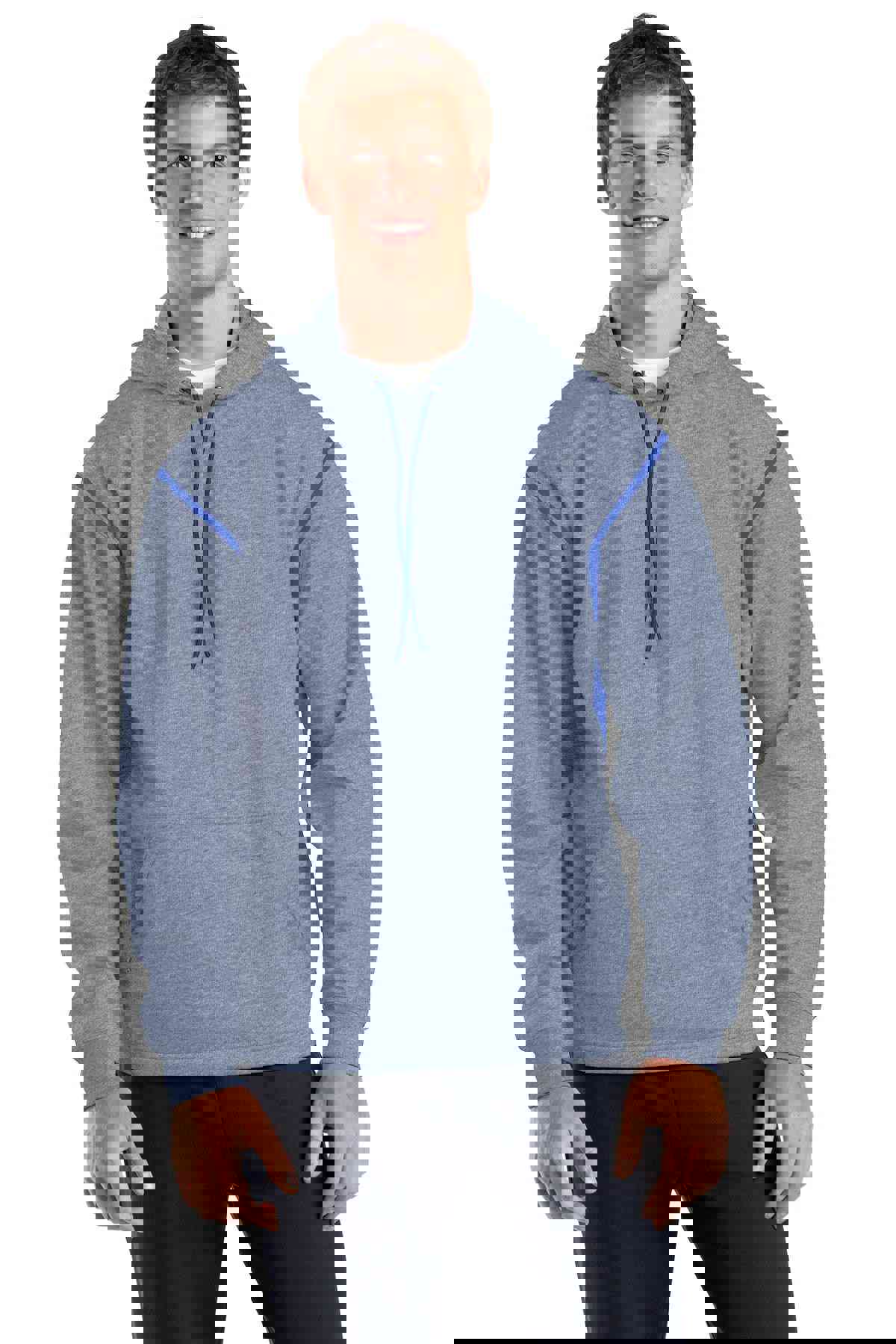 Sport-Tek® Tech Fleece Colorblock Hooded Sweatshirt - High-Performance Athletic Hoodie