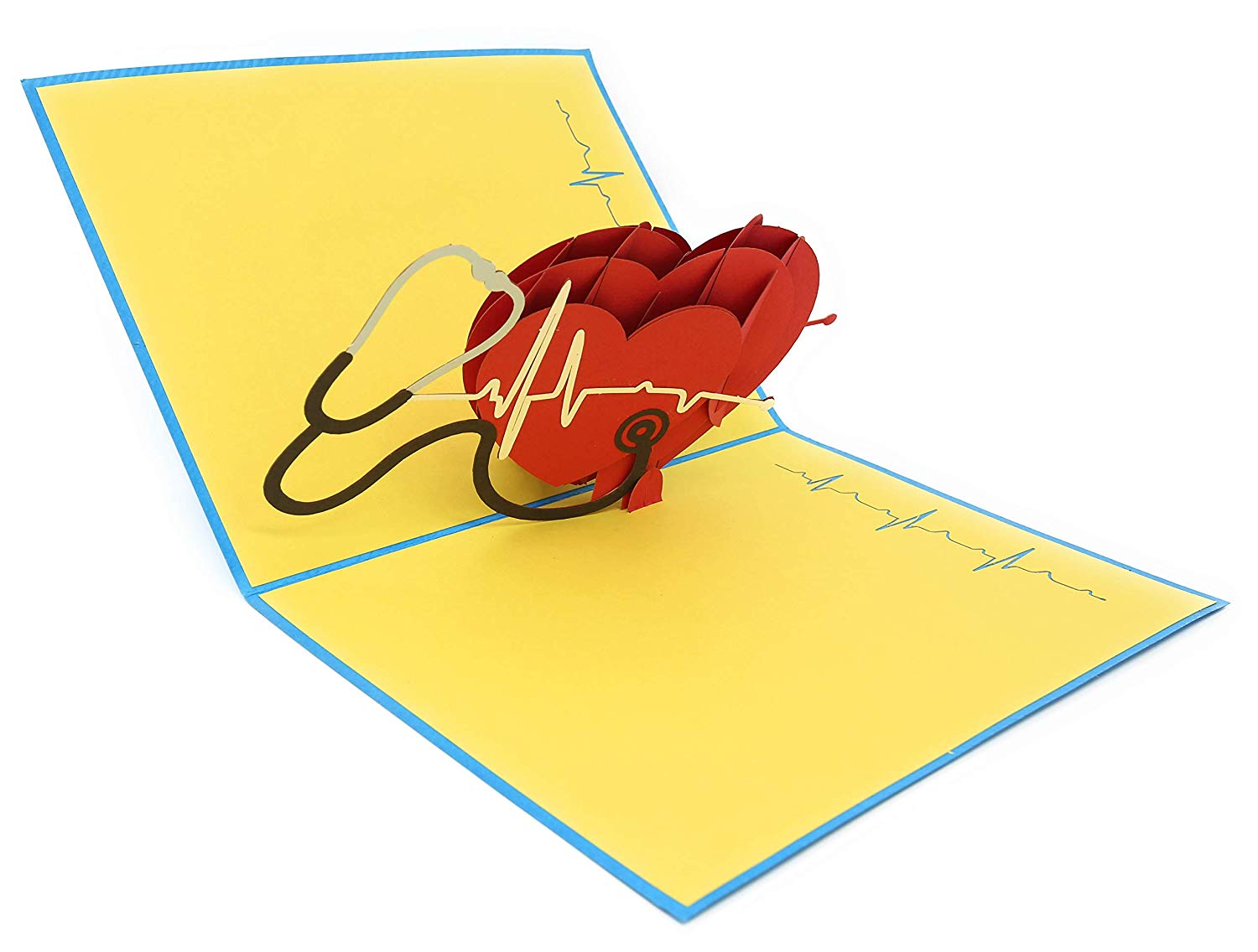 Healthcare Heart Pop Up Card for Medical Professionals