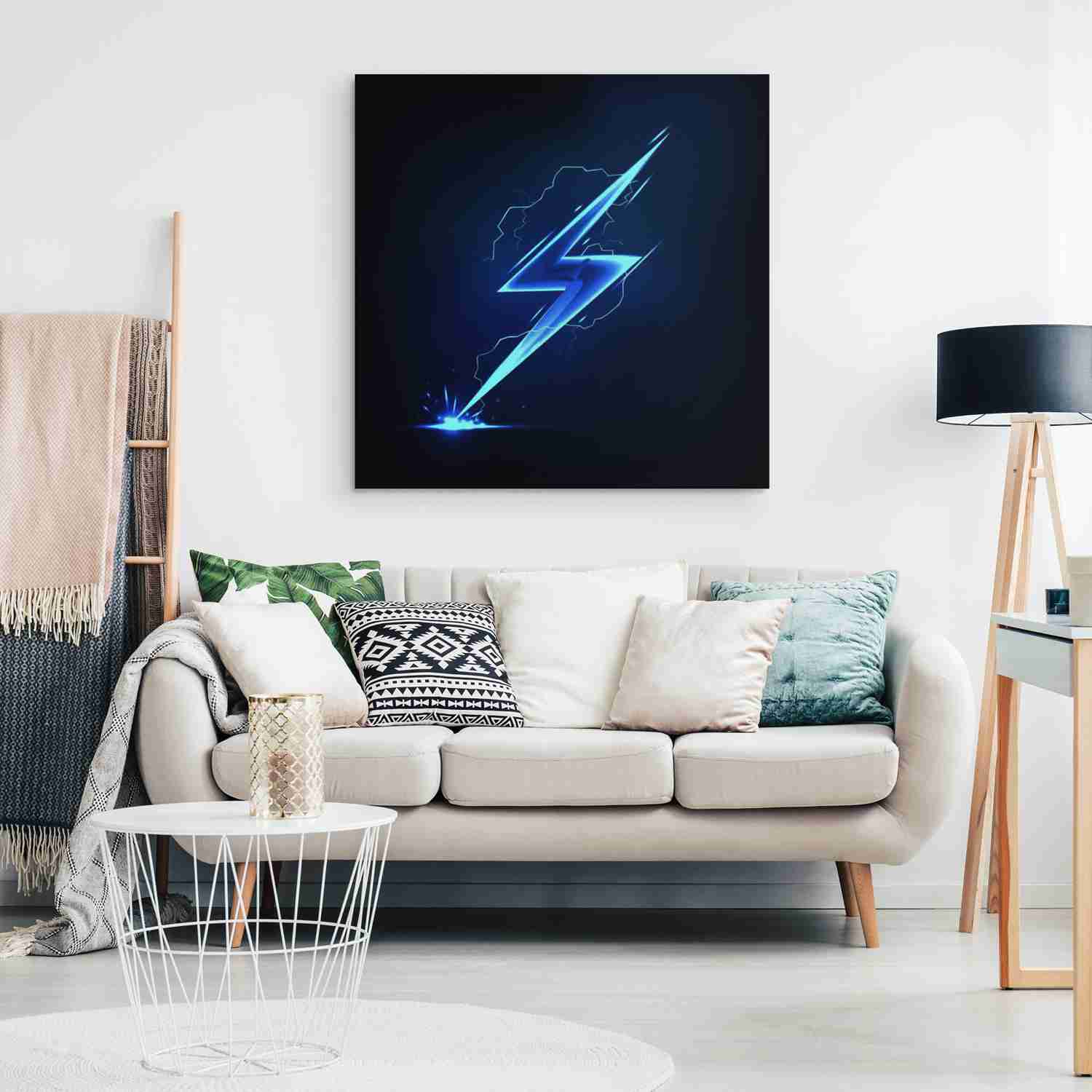 LIGHTNING BOLT - Premium Canvas Art Print