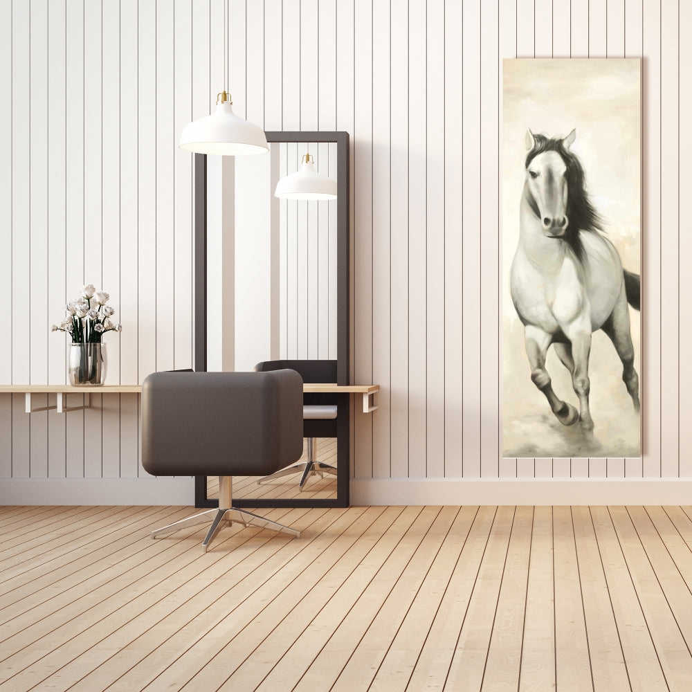Graceful Horse Fine Art Gallery Wrapped Canvas 16x48