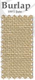 5 Custom Printed Burlap Fitted Table Cover - Single Color Print