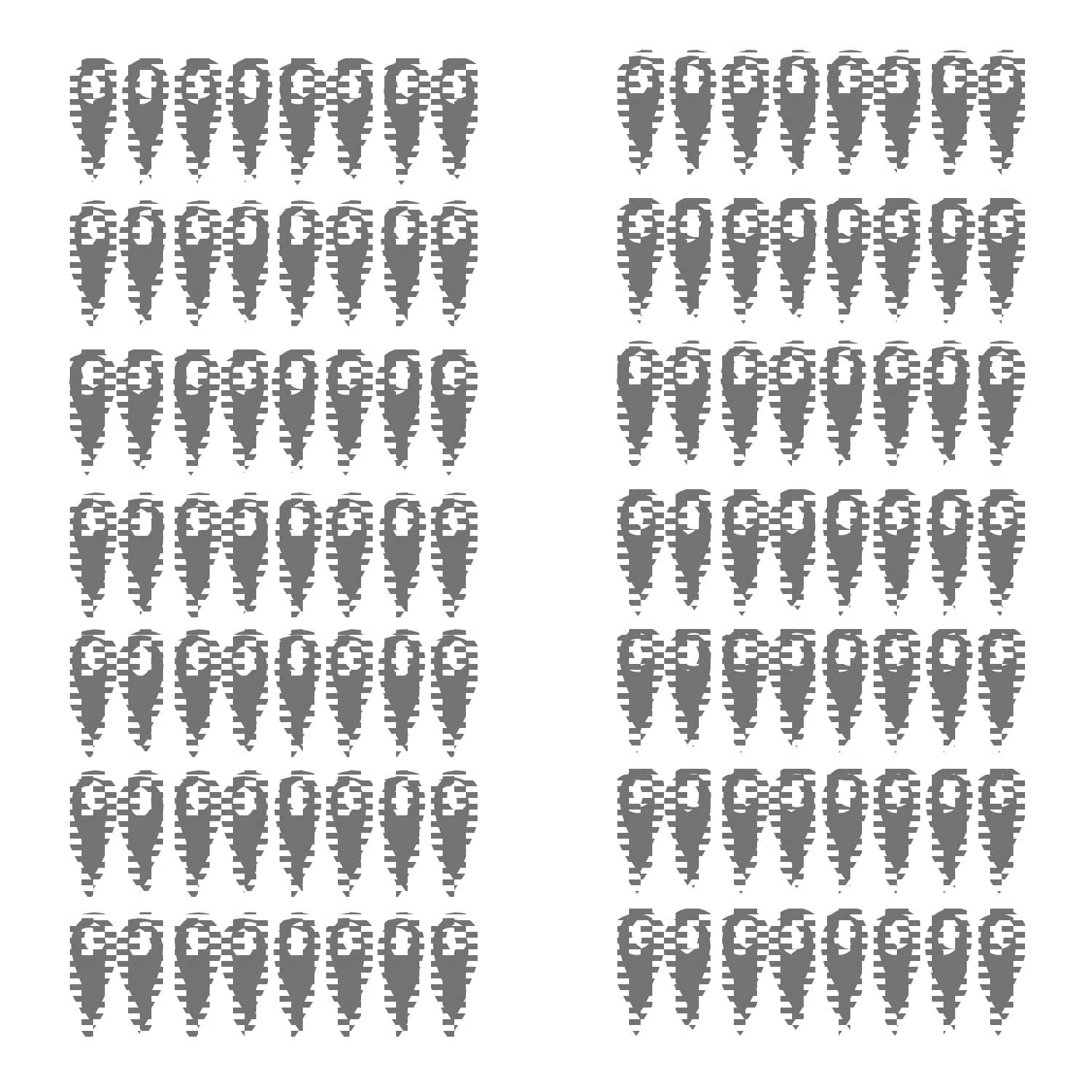 Extra Pins for World Map Decal Vinyl Wall Sticker #1272