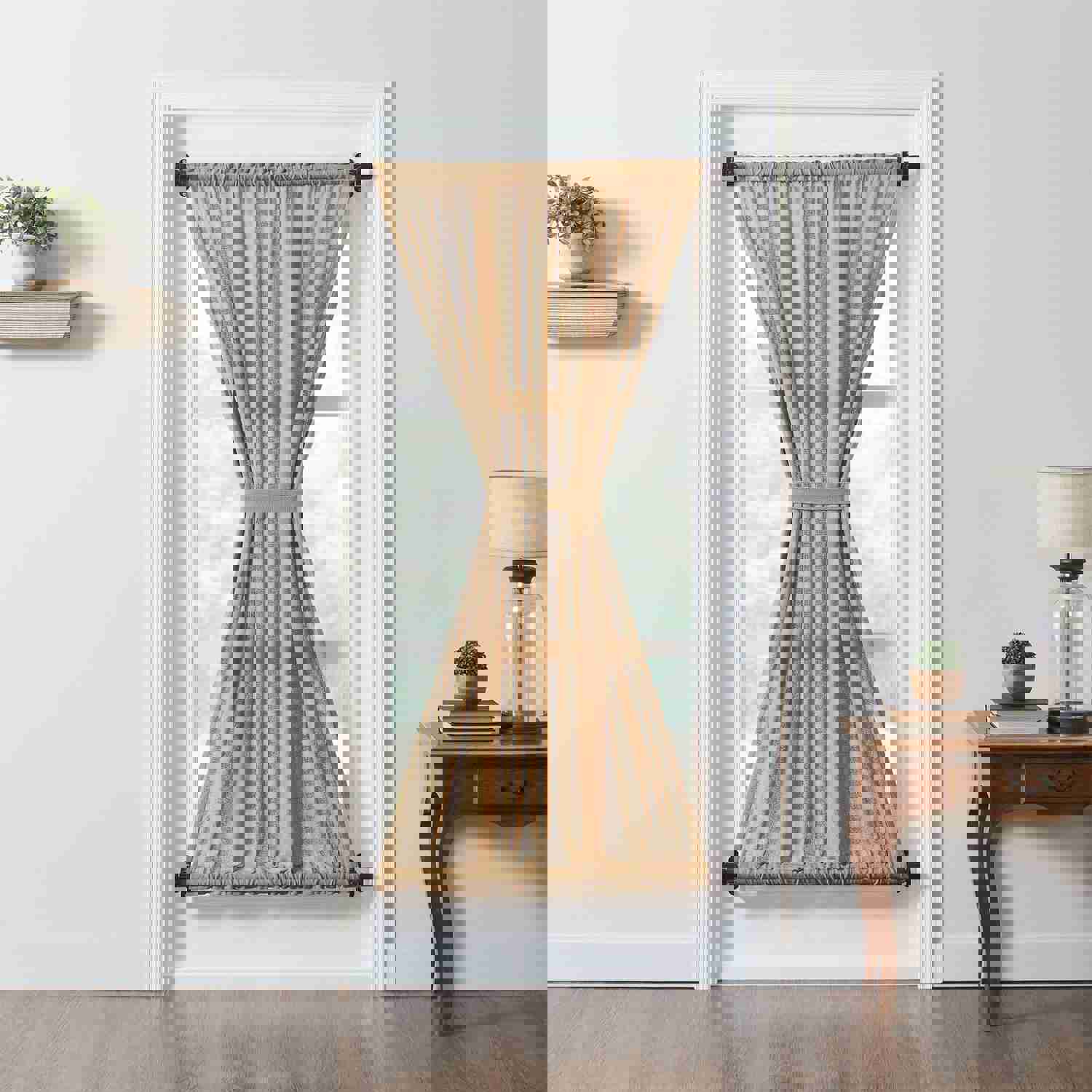 Burlap Natural Unlined Door Panel Curtain 72