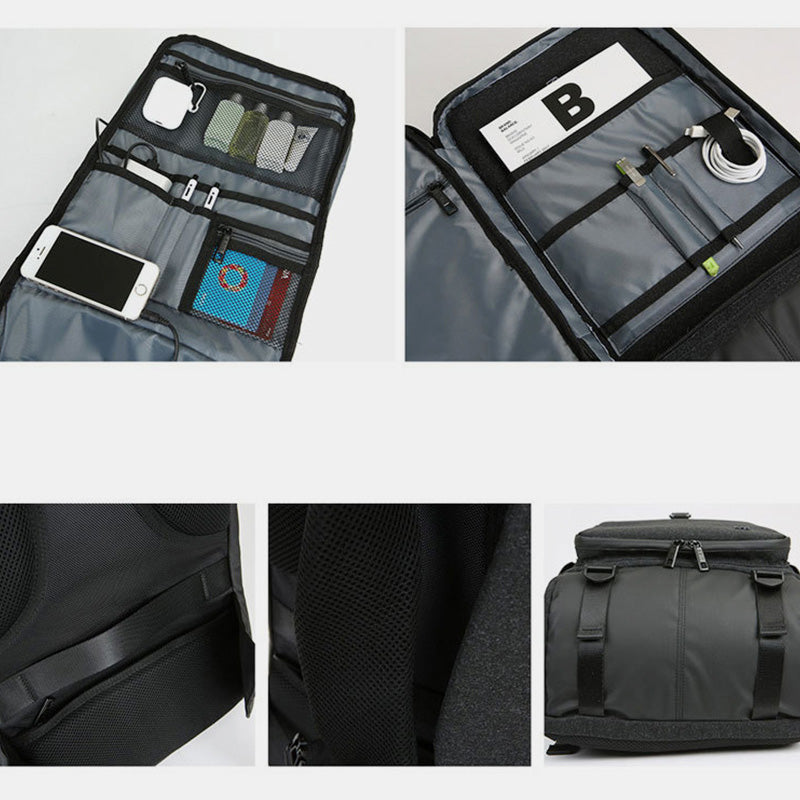 15 Inch Business Durable Travel Laptop Backpack with USB Charging Port and Headphone Jack