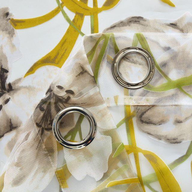 Tropical Flower Sheer Curtain for Soft Lighting and Privacy