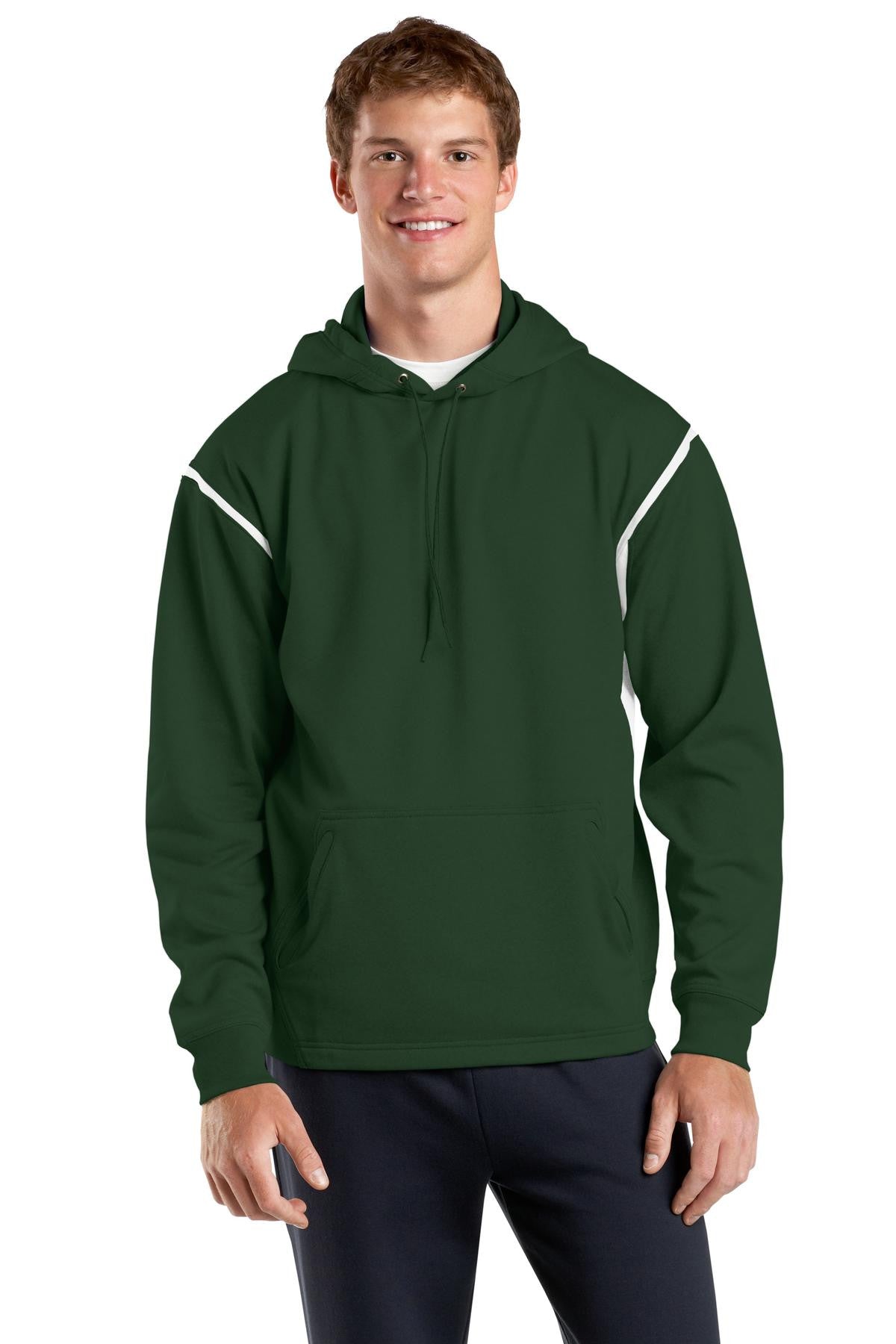 Sport-Tek® Tech Fleece Colorblock Hooded Sweatshirt - High-Performance Athletic Hoodie