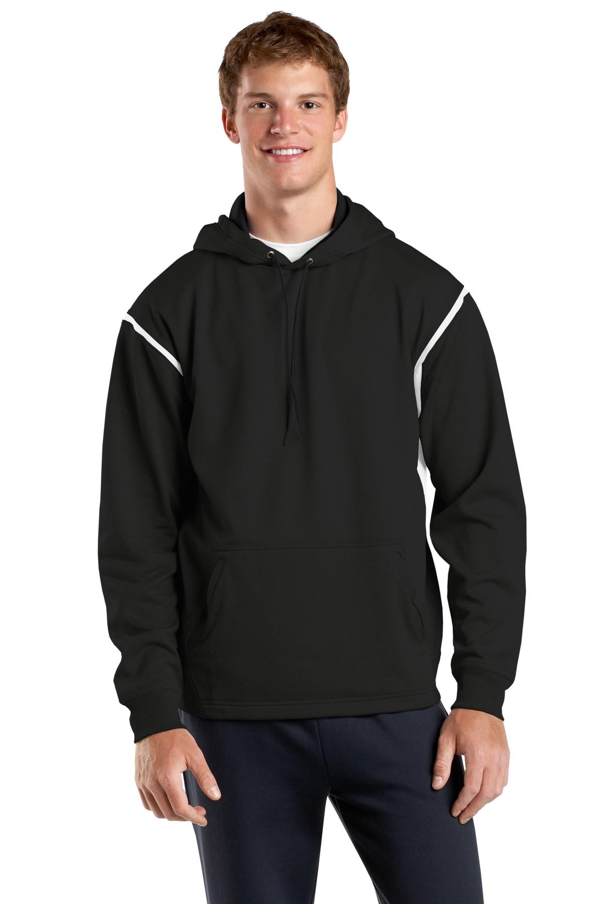 Sport-Tek® Tech Fleece Colorblock Hooded Sweatshirt - High-Performance Athletic Hoodie