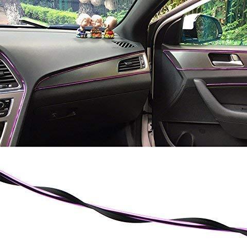 YIJINSHENG 3D Car Interior & Exterior Decoration Moulding Trim Strip (Silver, 8 Meters)