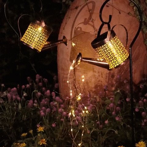 Solar LED String Light - Enchanted Watering Can Light for Outdoor Garden Decor