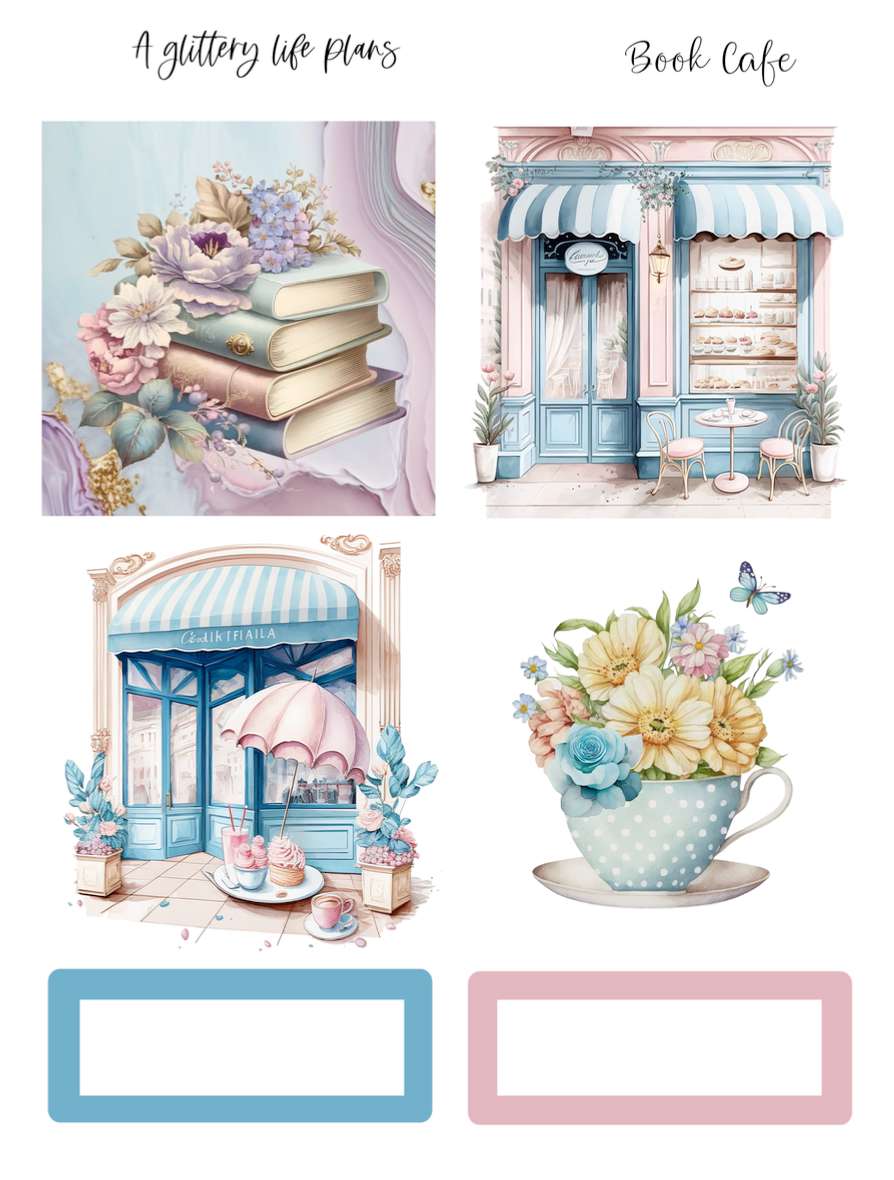 Book Cafe Mini Kit - Planner Stickers and Decorations