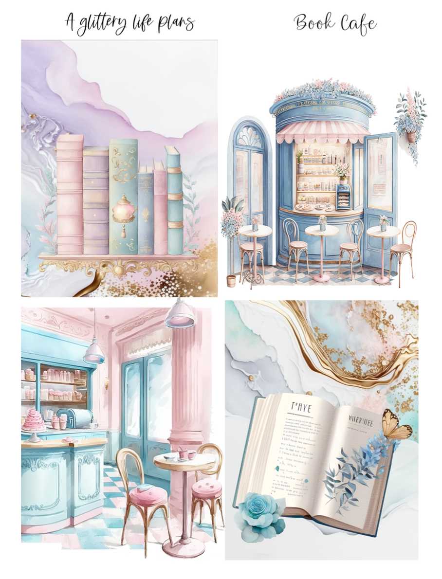 Book Cafe Mini Kit - Planner Stickers and Decorations